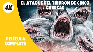 El ataque del tiburón de cinco cabezas  4K  Acción  Película Completa en Español [upl. by Jaynell]