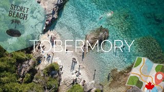 The Secret beach of Tobermory  Trail to Grotto  Bruce Peninsula National Park of Ontario [upl. by Landing]