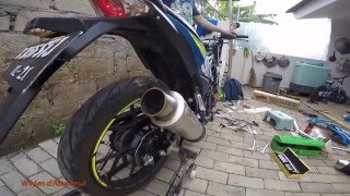 Knalpot WRX GP K3K150  All New Suzuki Satria FU Injection [upl. by Naujej]