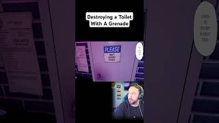 Destroying a Toilet With A Grenade toiletchronicles foryou steam youtubeshorts [upl. by Ward6]