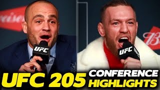 Conor McGregor Eddie Alvarez  Best Trash Talk HighlightsMoments Ahead of UFC 205 [upl. by Nakasuji]