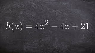 Find the vertex and x intercepts of a quadratic [upl. by Analiese]