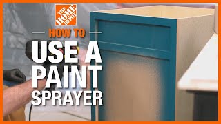 How to Use a Paint Sprayer  The Home Depot [upl. by Imhskal]