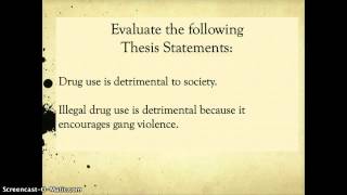 Topic Sentences vs Thesis Statements [upl. by Cully595]