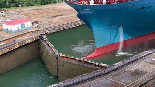 The Genius Technologies Behind Panama Canal Locks Moving World Largest Ships [upl. by Hannahoj427]