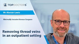 Removing thread veins in an outpatient setting [upl. by Eyoj]