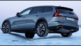 2020 Volvo V60 Cross Country –Test on Snow [upl. by Aizirtap]