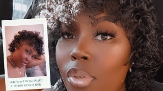 Sisterlock 1 week update How to style new Sisterlocks [upl. by Ayhay426]