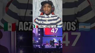 ACZINO vs WOS otra vez en la FINAL reaccion redbullinternacional aczino redbull freestyle [upl. by Oirobil]