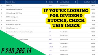 The PSE Dividend Yield index A guide for dividend investors I SuperSonex Investing [upl. by Eanram]