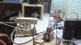 14kJ electrothermal gun ETG shooting a 6mm steel bearing [upl. by Mandell]