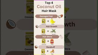 Coconut Oil Hair Mask for Strong Healthy Hair trending fashionyoutubeshorts hairmask [upl. by Elocaj]