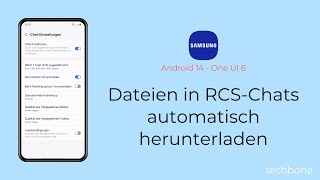 Dateien in RCSChats automatisch herunterladen  Samsung Android 14  One UI 6 [upl. by Bolling]