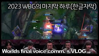 롤드컵 결승전 WBG vs T1 웨이보 선수들의 아쉬운 인게임 마이크 번역 [upl. by Anahsar]