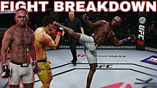 Israel Adesanya Keeps Compsure  FIGHT BREAKDOWN 5 [upl. by Evelc]