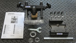 Dremel 335 Plunge Router Attachment  Unboxing Assembly and Mounting [upl. by Hosbein]