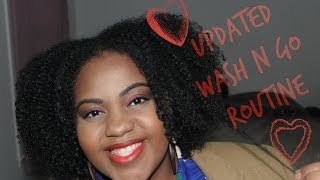 My Secret to a STRETCHED Wash n Go Updated Wash N Go Routine Reduce Shrinkage [upl. by Aisya]