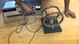 Using a Helmholtz coil and a compass [upl. by Compte]