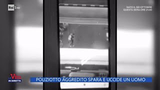 Crotone poliziotto aggredito spara e uccide un uomo  La vita in diretta 08102024 [upl. by Leugim]