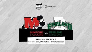 BOYS BB DIII District Semifinal  Minford Falcons vs Fairland Dragons [upl. by Gwenore925]