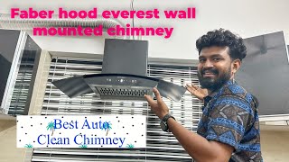 chimney faber Faber Hood Everest in 90cm Auto clean Wall mounted chimney  Best kitchen Chimney [upl. by Lowell403]