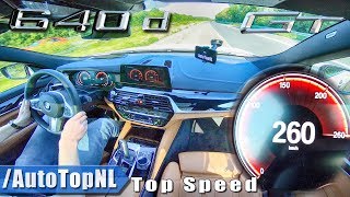 2019 BMW 6 Series GT 640d xDrive 260kmh AUTOBAHN TOP SPEED by AutoTopNL [upl. by Eirrej]