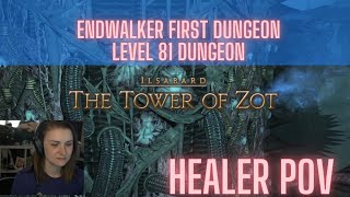 FFXIV Endwalker First Dungeon Level 81 Tower of Zot Healer POV [upl. by Sida]