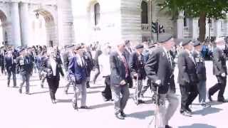 Normandy Veterans Parade at the Cenotaph on Whitehall [upl. by Kippie]