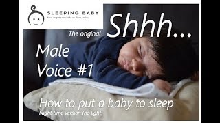 Monotonous Shushing baby  bebe bambino to sleep for whole night [upl. by Akinoj]