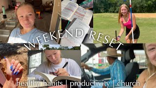 WEEKEND RESET new habits productive staying busy [upl. by Oglesby]