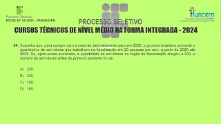 IFRN 2024  Exame de Seleção  Questão 34 [upl. by Sunshine]