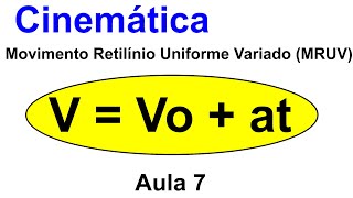 Grings  Aula 7  Cinemática  Movimento Retilíneo Uniformemente Variado  MRUV [upl. by Aniratak]