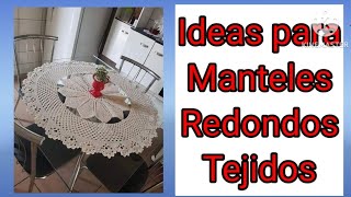 Manteles Redondos tejidos en crochet  gancho  mundo de arañitas [upl. by Erb923]