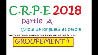 corrigé CRPE 2018 groupement 4 Maths probleme A geometrie [upl. by Nadia]