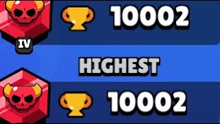 Hitting 10000 trophies on Brawl Stars [upl. by Leitnahs]