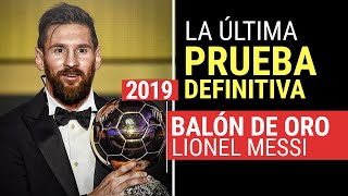 Balón de Oro 2019  MESSI SERÁ EL GANADOR  Video con la prueba definitiva que lo confirma [upl. by Hedveh236]