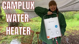 The BEST Outdoor On Demand Water Heater for Camping  Camplux [upl. by Ahtibbat]