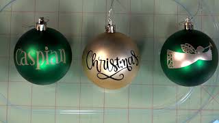 Cricut Joy  Putting Names on Ornaments [upl. by Dnamra]