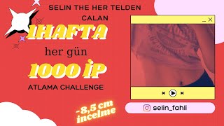 1 HAFTADA HER GÜN 1000 İP ATLAMA CHALLENGE şaşırtıcı sonuçlar aldım [upl. by Hailee489]