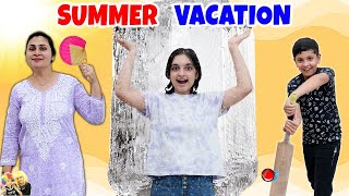 SUMMER VACATION  Types of people in summers  Garmi ke din  Aayu and Pihu Show [upl. by Annaiv]