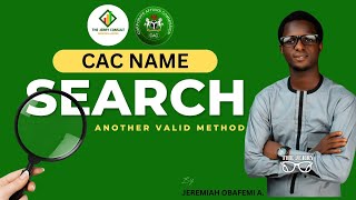 CAC NAME SEARCH IN NIGERIA SECOND METHOD [upl. by Ynatsed]