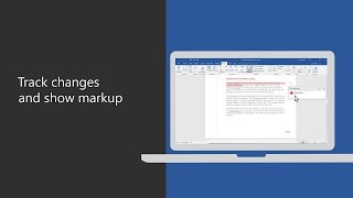 Track changes and show markup in Microsoft Word [upl. by Salangia]