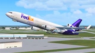 VATSIM FedEx MD11 Departure with ATC Shared Cockpit Rookie FO [upl. by Kerad30]