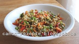 WEIZENSALAT MIT LINSEN absolut lecker vegetarisch gesund vegan türkisch Kochen CANANS REZEPTE [upl. by Nathalie]