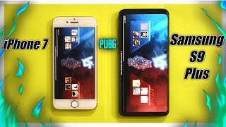 Samsung S9 Plus vs iphone 7 PUBG Gaming Review  Hindi [upl. by Owades]