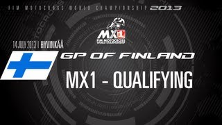 MXGP of Finland 2013  MX1 Qualifying Race Highlights  Motocross [upl. by Alliuqal]