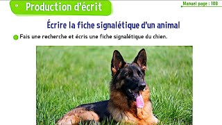 Écrire la fiche signalétique dun animal  le trésor des mots CM2  cahier dactivités page 57 [upl. by Lassiter]