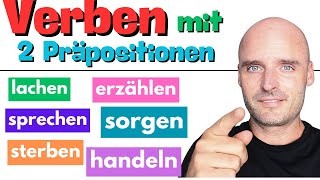 Kennst du diese Verben mit zwei Präpositionen  Deutsch lernen leicht gemacht [upl. by Pol]