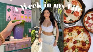 Vlog ♡ Grocery Haul Playing with Makeup Making Pizza Book Recommendations etc [upl. by Bowler]