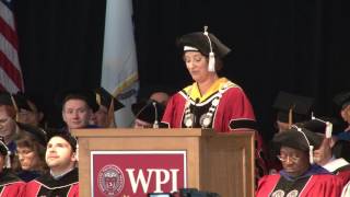 WPI Commencement 2017  Graduate Ceremony Trustees Award Recipient [upl. by Ikcir919]